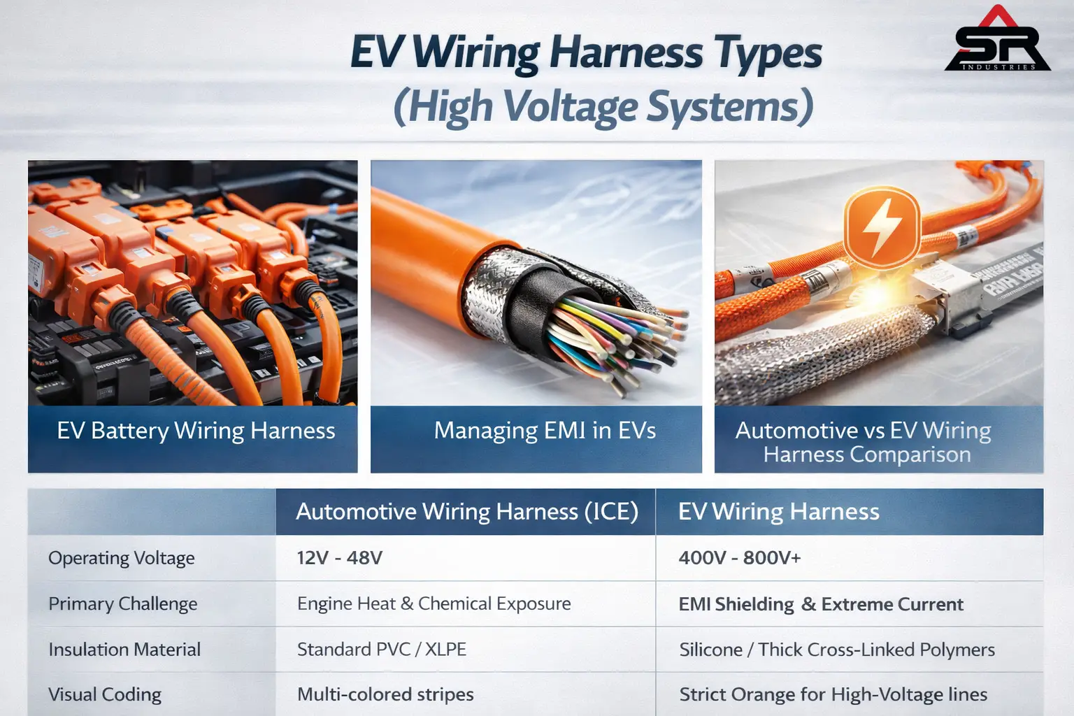 EV Wiring Harness Types (High Voltage Systems)