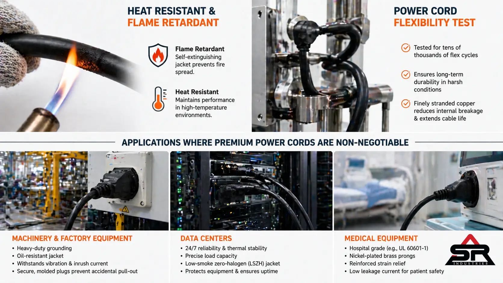 Application where Premium Power Cords